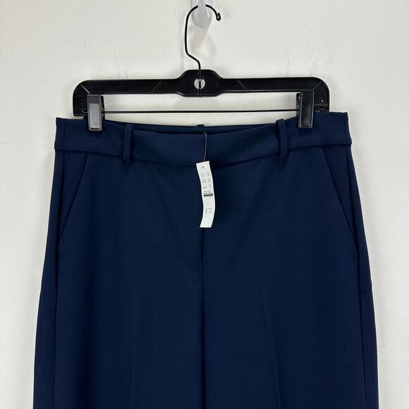 J.Crew Tall Wide Leg Trouser Four Season Stretch High Rise Navy US 10 T NWT - Picture 13 of 13